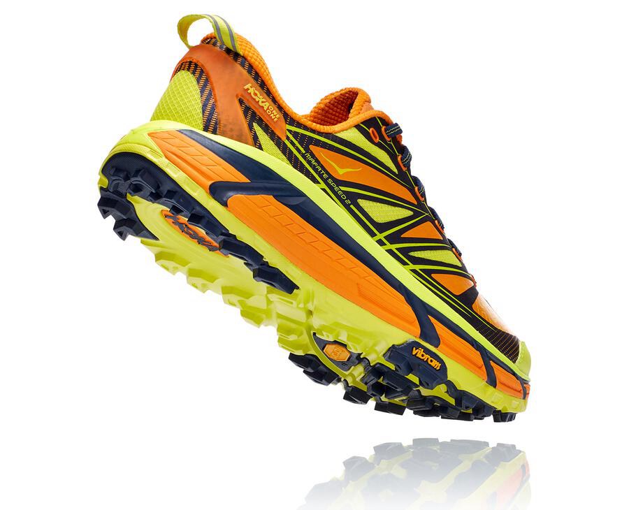 Hoka One One Mafate Speed 2 Trailskor Herr - Ljusguld/Rosa - WEXQT-0486